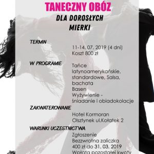 Taneczny obóz dla dorosłych – Mierki